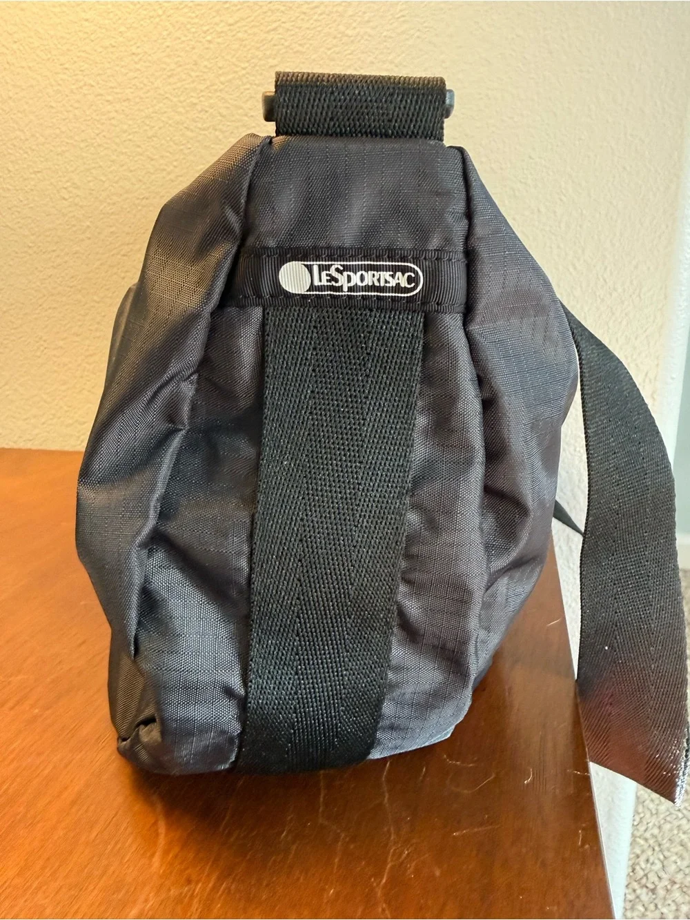 LeSportsac Hobo Sling Shoulder Bag in Black